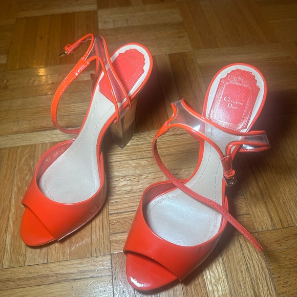 Christian Dior PVC Block Heels - Picture 2 of 8